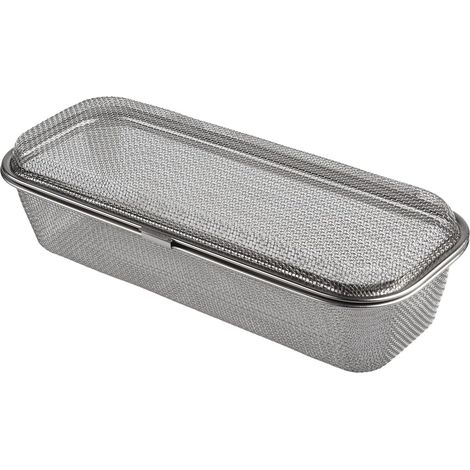 Panier Lave-Vaisselle Inox - 1 Pièce - Acier Inoxydable - Rangement Couverts - Compatible Standard - 27,5x11,2x7cm (1/5)