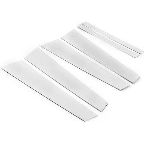 6 Aluminium-B-Säulen-Zierleisten für Autofenster, Dekorsatz, kompatibel mit 7er-Reihe F01 F02 2008-2014 (1/5)