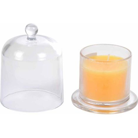 Bougie Parfumée Cloche "Romantique" 11cm Pêche (1/3)