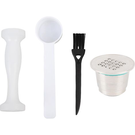 Filtre capsule café pour machine Nestlé – Tasse rechargeable réutilisable kit avec brosse et cuillère, cuisine (1/5)