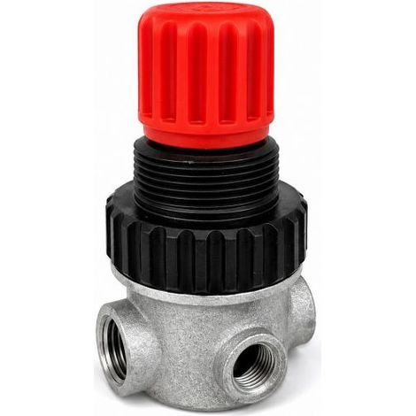 Regolatore di Pressione per Compressore 1/4" Valvola Riduttrice Aria a 4 Fori