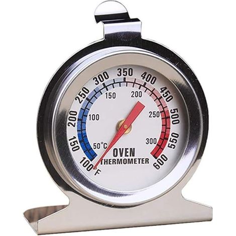Thermomètre de four, 300 ℃/600 ℉, thermomètre pour cuisson des aliments en cuisine, thermomètre en acier inoxydable pour four à bois, four à pain, four à pâtisserie (1/4)