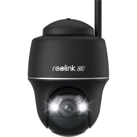 Reolink – Caméra de surveillance 4K sans fil – Vision nocturne couleur – Rotation 355° et inclinaison 140° – WiFi bi-bande 2,4/5GHz
