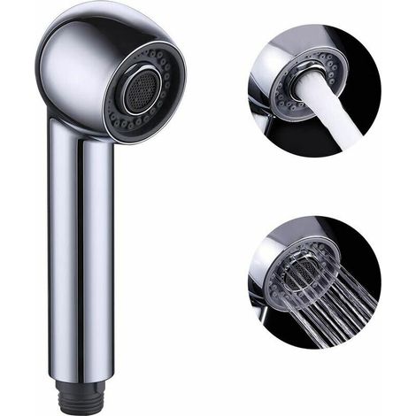 Replacement Kitchen Faucet Spray Head 2 Jet Types Replacement Kitchen Faucet Head for Mixer Tap Brushed Nickel (1/5)