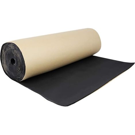 Tapis D'Isolant Acoustique Noir 3mm 100x100cm Mousse À Cellules Fermées Toitures Passages Roue Coffre Isolation Thermique Réduction Bruit (1/5)