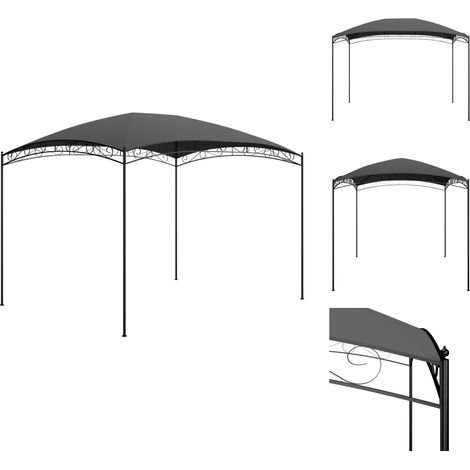 Pavillons & Partyzelte - Living Pavillon 3x4x2,65 m Anthrazit 180 g/m² (1/5)