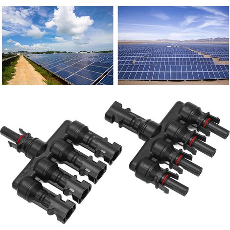 1-1500-V-Photovoltaiksystem, 4-in-1-T-Stecker, DC-Kabelstecker, Reihensammelschienen-Photovoltaikmodul, 1-in-4-Stecker (1/5)