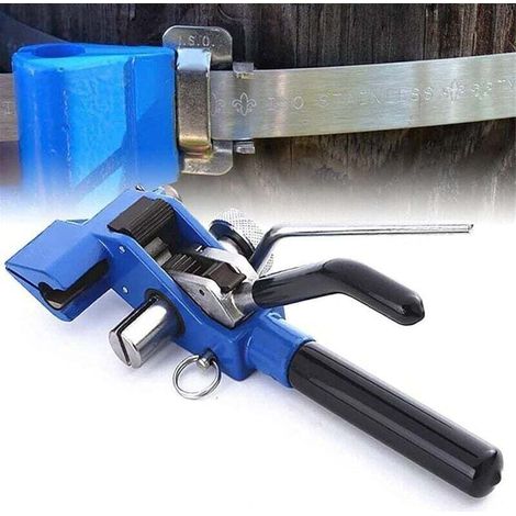 Tensor de correa, Herramienta tensora de acero inoxidable, Bridas, Sujetador de corte de tension, Herramienta de flejado guiada manually, (1/4)