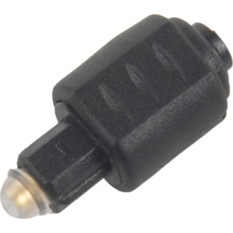 Adaptateur audio optique miniature : prise jack femelle 3,5 mm vers prise mâle numérique. (1/5)