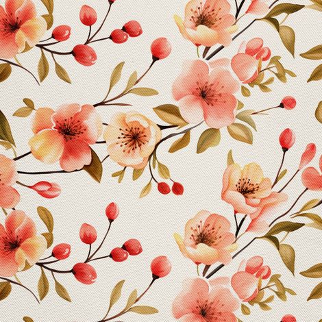 Tela decorativa para exteriores Oxford - Flores - DX2451 (1/5)