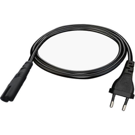 Câble d'alimentation secteur européen EUPlug 2 broches IEC320 vers C7