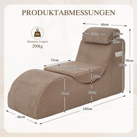 Fauteuil de loisirs moderne au design unique et ergonomique, fabriqué en mousse à compression haute résilience. Coussin d'assise amovible et poche latérale pour un confort optimal au quotidien. Kaki (1/5)