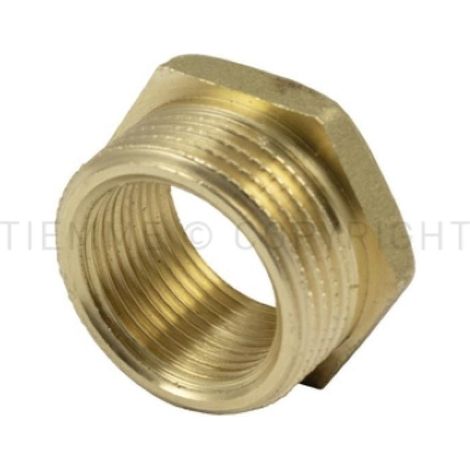 Raccordo riduzione maschio femmina 1 1 2 x 1 1 4 uni iso 228 ottone tiemme 1500082