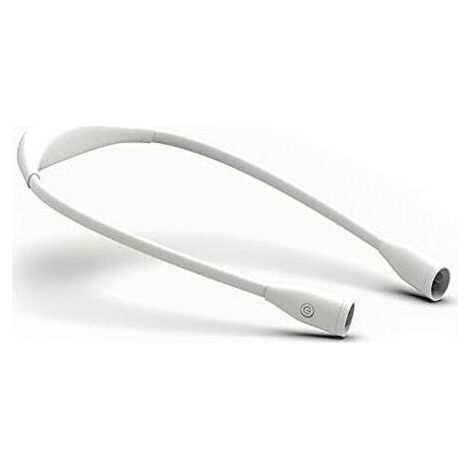 Lumi Crealis USB-wiederaufladbare LED-Leselampe mit 3 Farben und 9 Helligkeitsstufen, flexibler Arm zum Lesen, Stricken, Häkeln, Nähen, Reparieren und Campen (weiß) (1/4)
