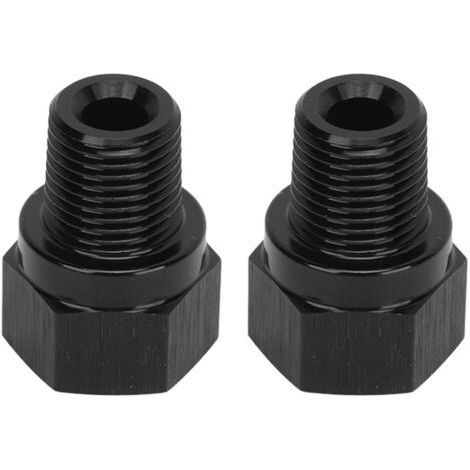 Manomètre de pression d'huile en alliage d'aluminium, 2 pièces, 1/8 pouces NPT mâle à M10 X 1.0 femelle, adaptateur de retrait pour véhicule (1/5)