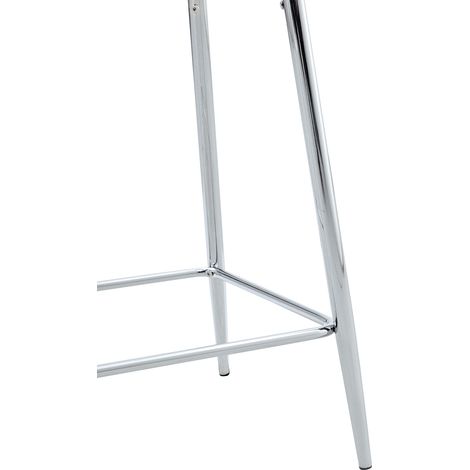 Sgabello da bar, regolabile, 51 x 45 x 102 cm, argento (1/5)