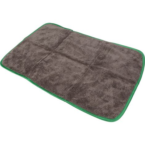 Serviette de lavage auto épaisse et absorbante, chiffon de nettoyage pour l'entretien automobile, 40 x 60 cm, gris-vert (1/5)
