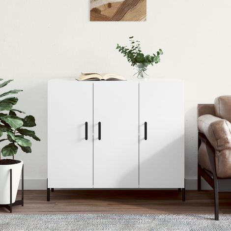 Sideboard White 90x34x80 cm Engineered Wood vidaXL (1/5)