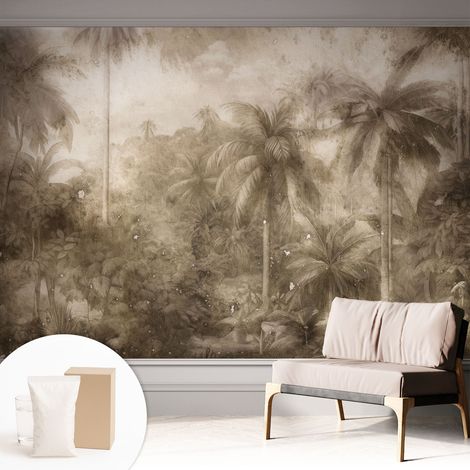 Papier peint avec colle pour décoration moderne de salon chambre à coucher cuisine et bureau Facile Paysage exotique 312x219 cm (1/5)