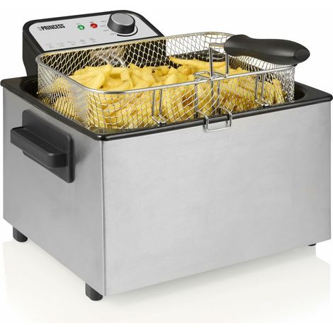 Friggitrice 5l maxi 184090 3270w vasca in acciaio inox smaltato 8