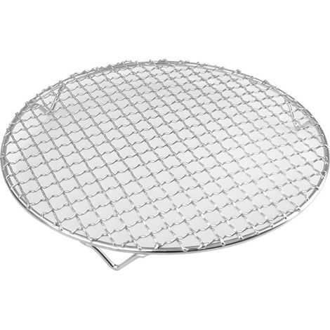 Grille de cuisson ronde en acier inoxydable avec pieds de 28 mm pour cuisson à la vapeur, grille de barbecue en acier inoxydable pour four (1/5)