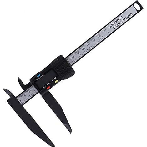150MM 300mm Digital Electronic, Caliper Carbon Ruler 150MM Long Griffe Battery 150MM with Long Jaw Measuring Tool (Étrier en carbone à griffes longues de 150MM) (1/5)