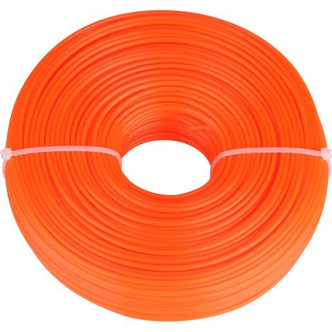 Fil de coupe-bordures en nylon de 2,4 mm, fil rond, pour coupe-bordures thermiques, 100 m (1/5)