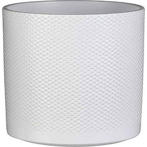 Vaso in ceramica colore bianco ø23x21,5cm