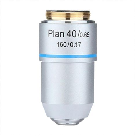 Objectif plan achromatique 195, grossissement 40x, filetage RMS 160/0,17, longueur 195 mm (1/5)
