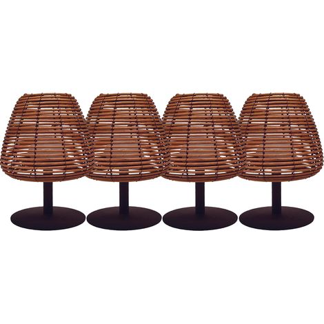 Set Mit 4 Kabellosen Led Tischlampen BOHEME h25cm