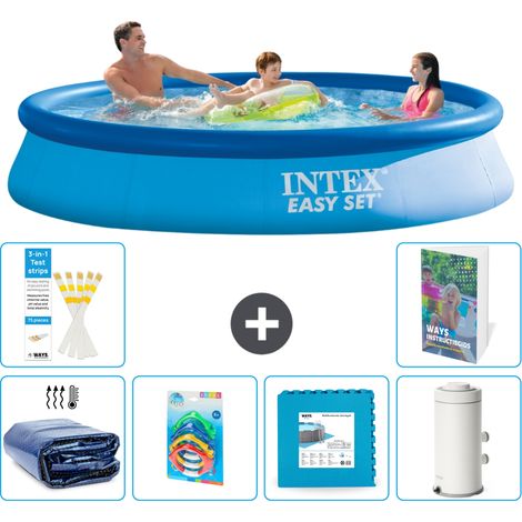 Intex Piscine Easy Set Ronde - 366x76 cm - 7-pièces S55 (1/5)