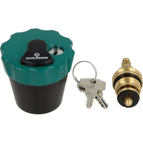 Tête Water-Safe 1/2’’ verrouillable, avec paire de clés