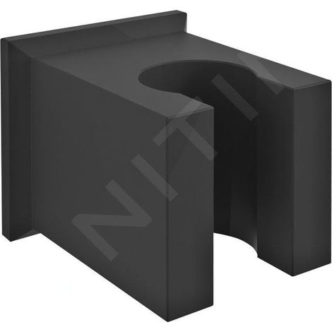 Support de douchette mural, noir mat (1/2)