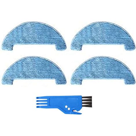 Lot de 4 Chiffons de Nettoyage en Microfibre compatibles avec aspirateur Robot AMIBOT Spirit/Animal H2O (1/2)