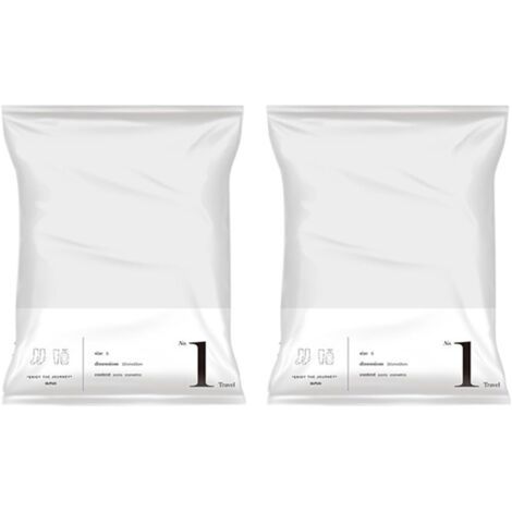 Sacchetti sottovuoto 42x32 cm - Confezione da 2, pratici organizer per vestiti e biancheria da letto (1/5)