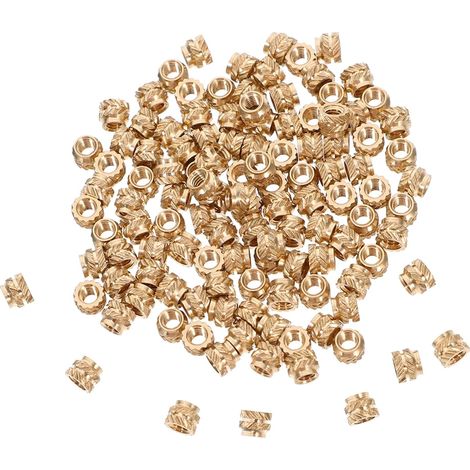 Inserts filetés en métal moulé, double texture, 120 pièces, pour (1/5)