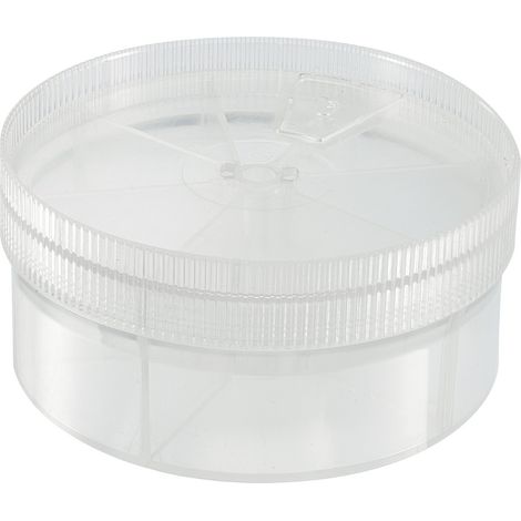 TRU COMPONENTS Sortimensdose (Ø x H) 92 mm x 43.5 mm Anzahl Fächer: 7 variable Unterteilung Inhalt