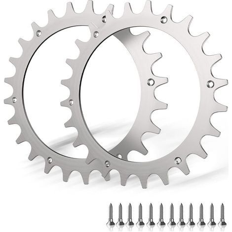 Crampons en acier inoxydable pour robot tondeuse Worx S/M – 2 pointes à vis pour traction améliorée – Taille de roue 205 mm (1/5)