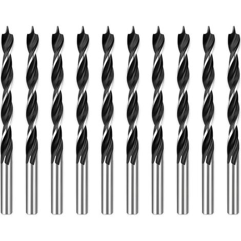 Lot de 10 forets hélicoïdaux à bois de 3,5 mm - Pour bois tendre - Bois dur - Accessoires - Perceuse-visseuse (bois de 3,5 mm) (1/5)