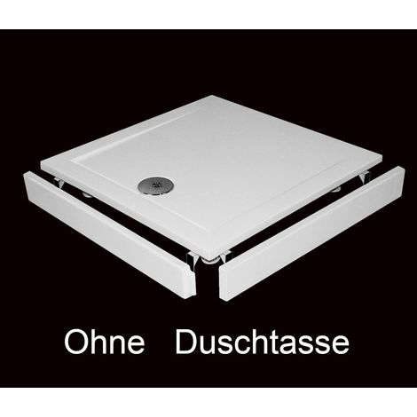 100x100cm Duschwannen Dusche Armatur Schürze Stellfüße für Duschtasse Duschwanne Bodenelemente (1/4)