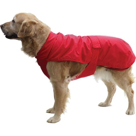 Fashion Dog Hunde-Regenmantel mit Fleecefutter - Rot - 80 cm (1/3)