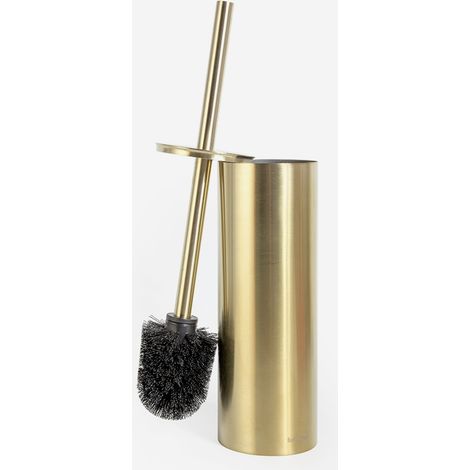 BATHBAZAAR - Brosse WC Austin en inox finition or mat