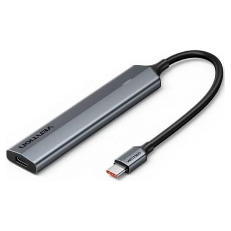 Hub USB Tipo-C 3.2 Vention CKYHB/ 4xUSB Tipo-C/ 1xUSB Tipo-C PD