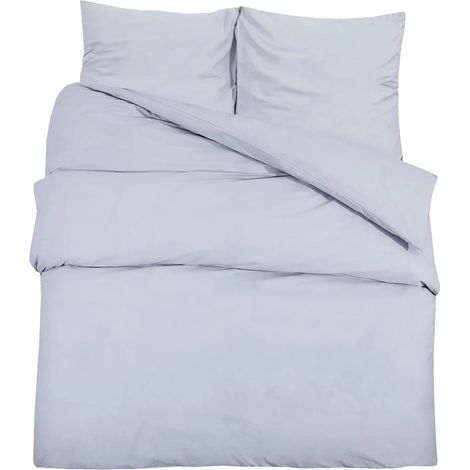 Maison Exclusive - Set Copripiumino Grigio 200x220 cm in Cotone