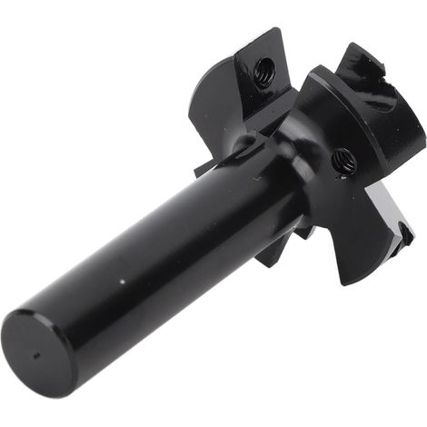 Fraise à surfacer Spoilboard à 4 lames en carbure cémenté pour le rabotage de dalles, outil de fraisage pour le travail du bois, queue de 6,35 mm (1/4") (1/5)