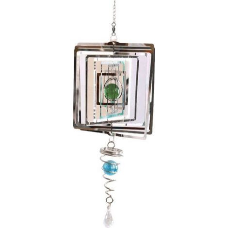 Carillon Éolien - Son Apaisant en Métal - Pour Jardin Patio Balcon Porte Fenêtre - Décoration Extérieure Vintage - 1 Pièce (1/5)