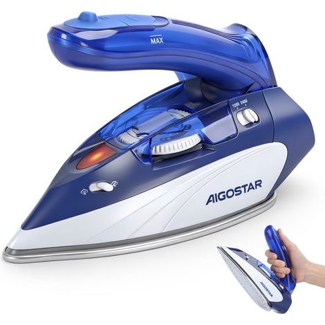 Lucas 31PYF - Fer à vapeur de voyage - Pliable - 1100 W - Violet/Blanc (1/5)