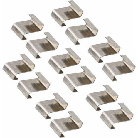 Clips de fil de vitrage de serre, clips de fixation de vitre de verre de serre en acier inoxydable Clips de vitrage de type Z (1/4)