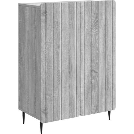 Sideboard Graues Sonoma 66 x 34,5 x 92 cm Holzwerkstoff vidaXL