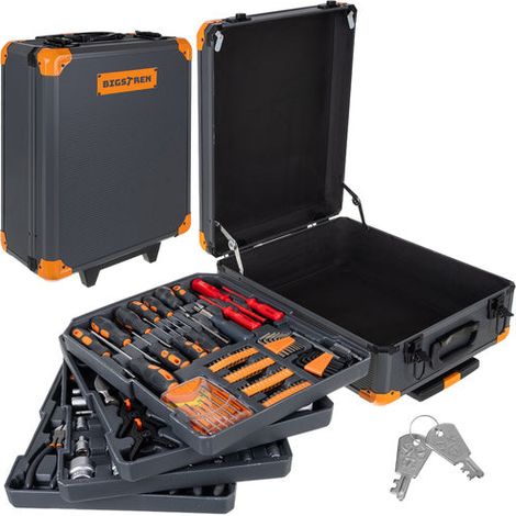 Set di utensili da 1000 pezzi con custodia in alluminio e organizer